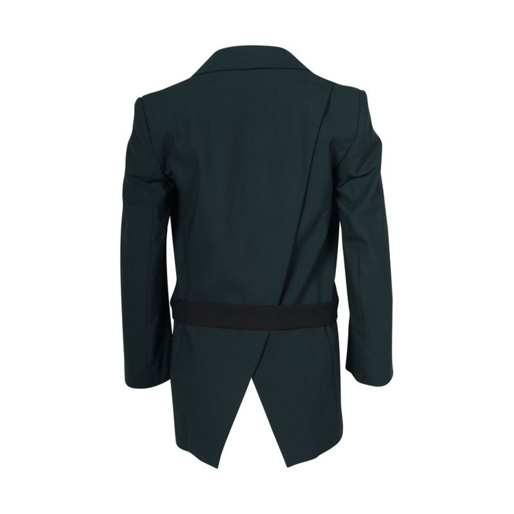 Dion Lee Two-Toned Blazer in Forest Green and Black Polyester - Picture 3 of 5
